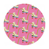 Skates & Rainbows on Pink - Let the Good Times Roll Collection - Paintbrush Studio Fabrics