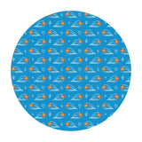 1 meter left! - Shooting Star in Blue - Space Monkey Collection - Paintbrush Studio Fabrics