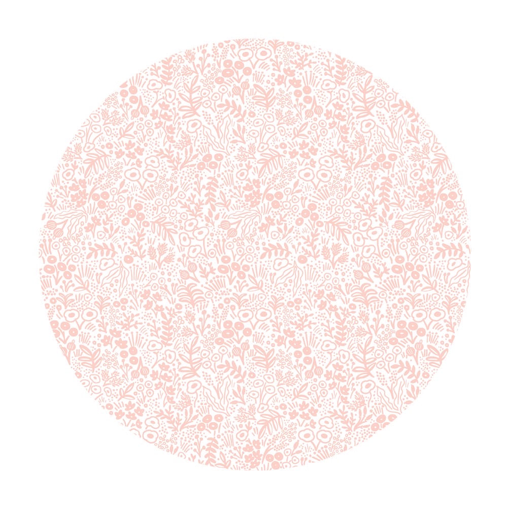 Re-stock! Tapestry Lace in Blush Cotton - Basics by Rifle Paper Co. - Cotton + Steel Fabrics
