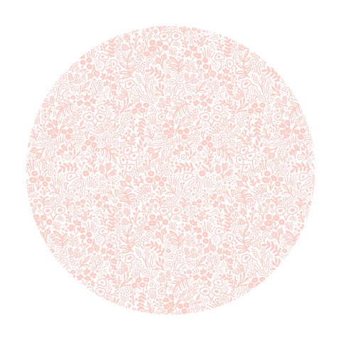 4.5 meters left! Tapestry Lace in Blush Cotton - Basics by Rifle Paper Co. - Cotton + Steel Fabrics