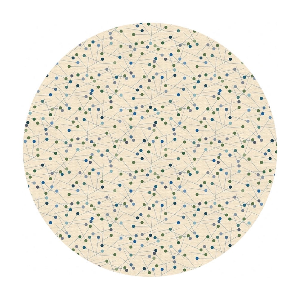 Green & Blue Pins - Sewing Mood Collection - Paintbrush Studio Fabrics