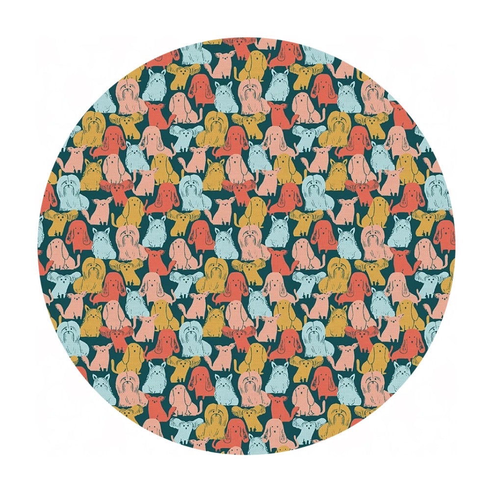 2 meters left! - Dog Breeds in Multi - Best in Show Collection - Paintbrush Studio Fabrics