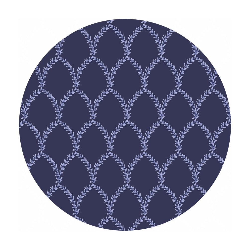 Re-stock! - Laurel Cotton in Navy - Strawberry Fields by Rifle Paper Co. - Cotton + Steel Fabrics
