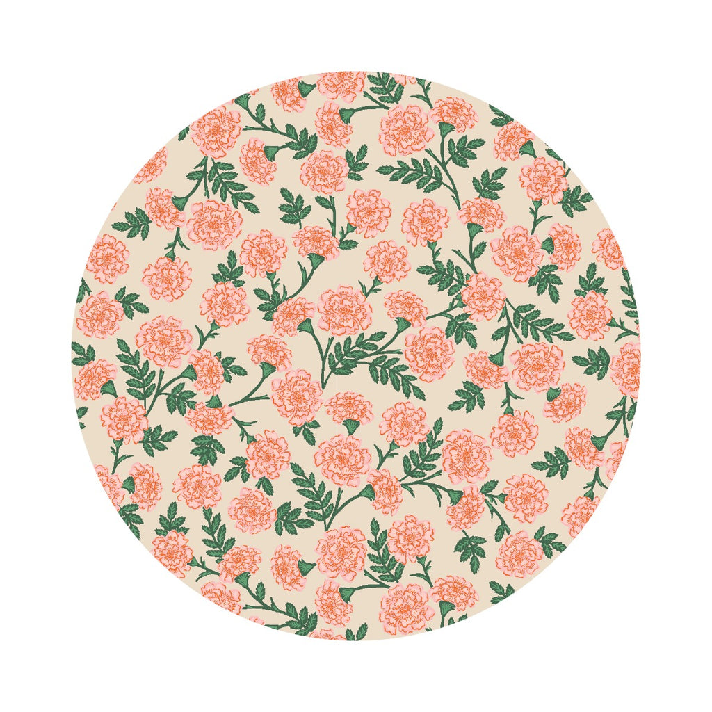 1 meter left! - Dianthus in Blush - Bramble by Rifle Paper Co. - Cotton + Steel Fabrics
