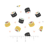 Maki Love in White - On a Roll Collection - Camelot Fabrics