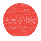 1.5 meters left! - Love Text in Red - Sending Love Collection - Riley Blake Designs