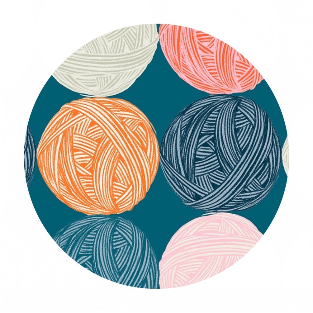 1.5 meters left! - Wound Up in Teal - Purl Collection - Sarah Watts - Ruby Star Society