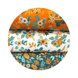 3.5 meters left! - Nature's Harvest in Orange - Fabulous Fall Collection - Camelot Fabrics
