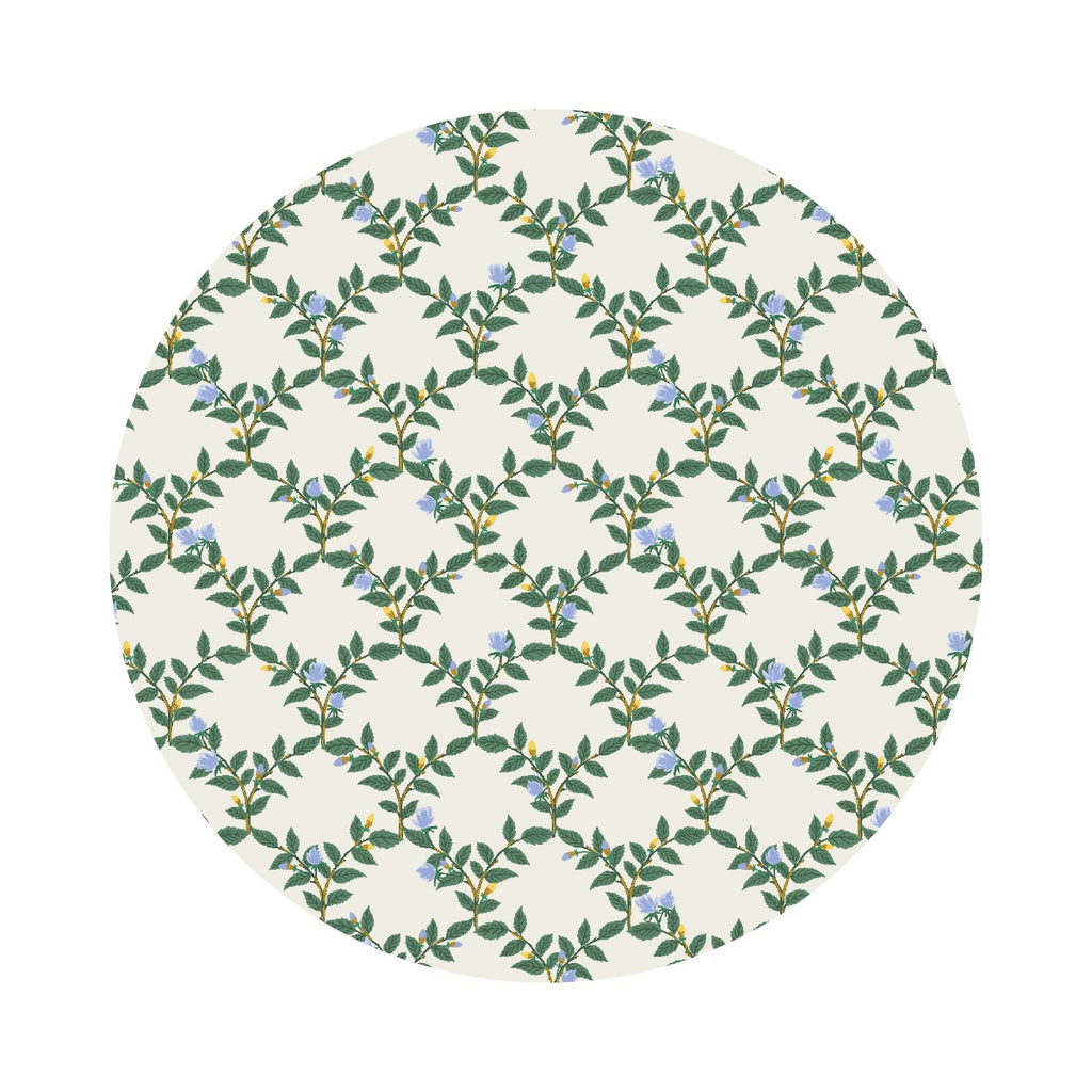 Arbor Rose in Cream Metallic - Bramble by Rifle Paper Co. - Cotton + Steel Fabrics
