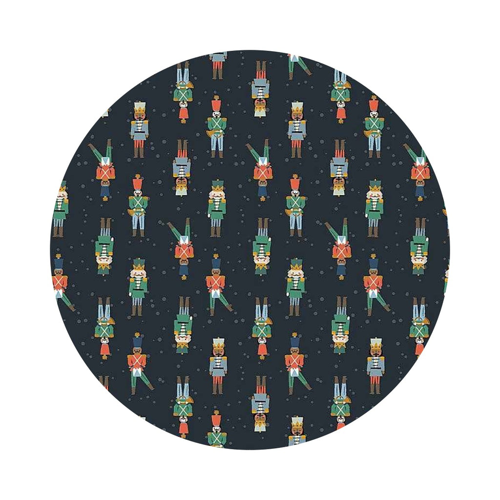 2 meters left! - Nutters in Phantom - Nutcracker Collection - Dear Stella Fabrics
