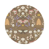 Beehive on Fawn with Gold Metallic - Honey Bee Collection - Lewis & Irene Fabrics