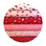.5 meters left! - Love Kisses in White - Sending Love Collection - Riley Blake Designs