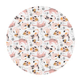 Cats in White - Tails & Whiskers Collection - Paintbrush Studio Fabrics