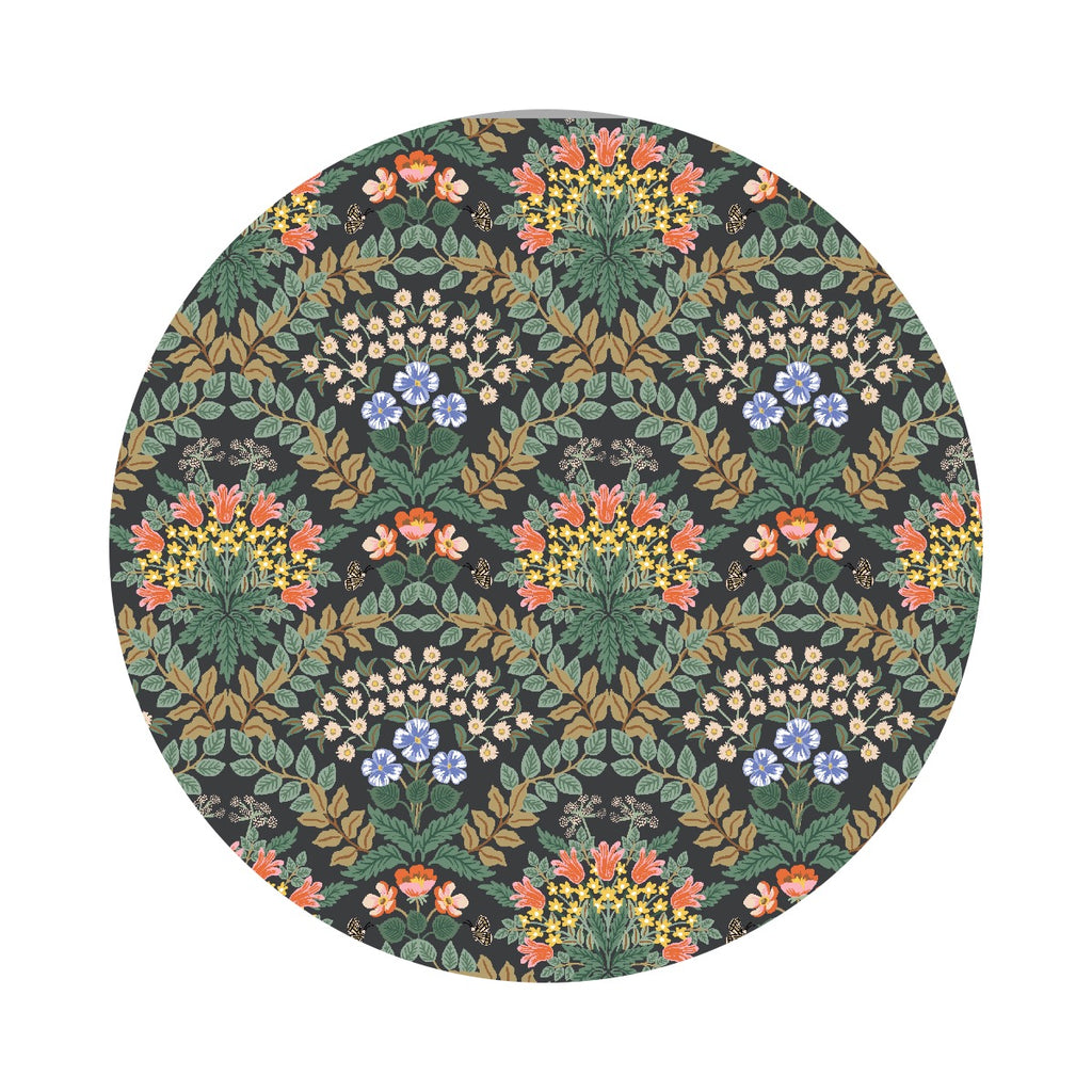 4 meters left! - Bramble in Black - Bramble by Rifle Paper Co. - Cotton + Steel Fabrics
