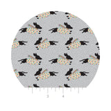 2.5 meters left! - Fabulous Pups in Gray - Daschund Through the Snow Collection - Camelot Fabrics