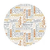 Wanderlust in White - Adventurers Collection - Camelot Fabrics