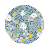 2.5 meters left! - Daisy Fields in Blue Metallic Canvas - Bramble Collection by Rifle Paper Co. - Cotton + Steel Fabrics