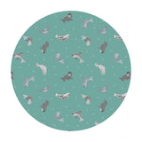 .5 meters left! - Seals on Marine with Pearl - Small Things Polar Animals Collection - Lewis & Irene Fabrics