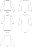 Billie Sweatshirt and Dress Pattern - Tilly and the Buttons 1033