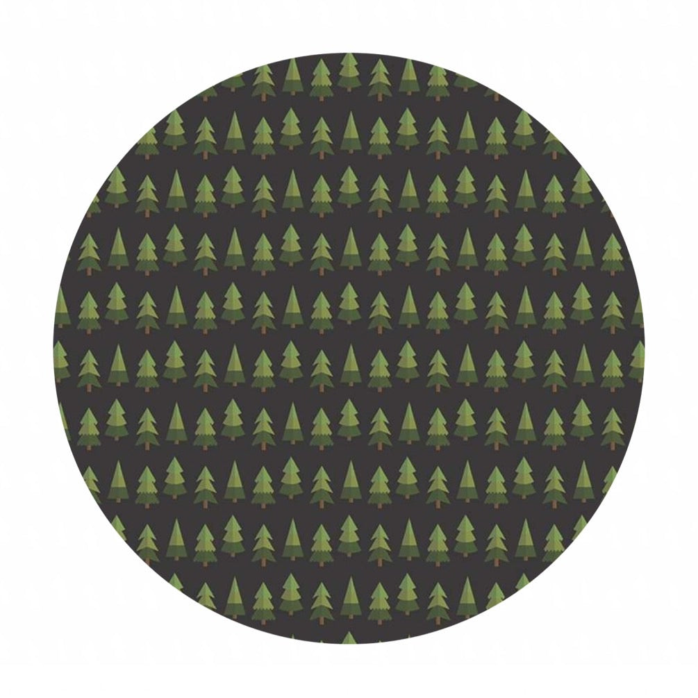 1 meter left! - Holiday Trees in Charcoal - Holly Holiday Collection - Riley Blake Designs