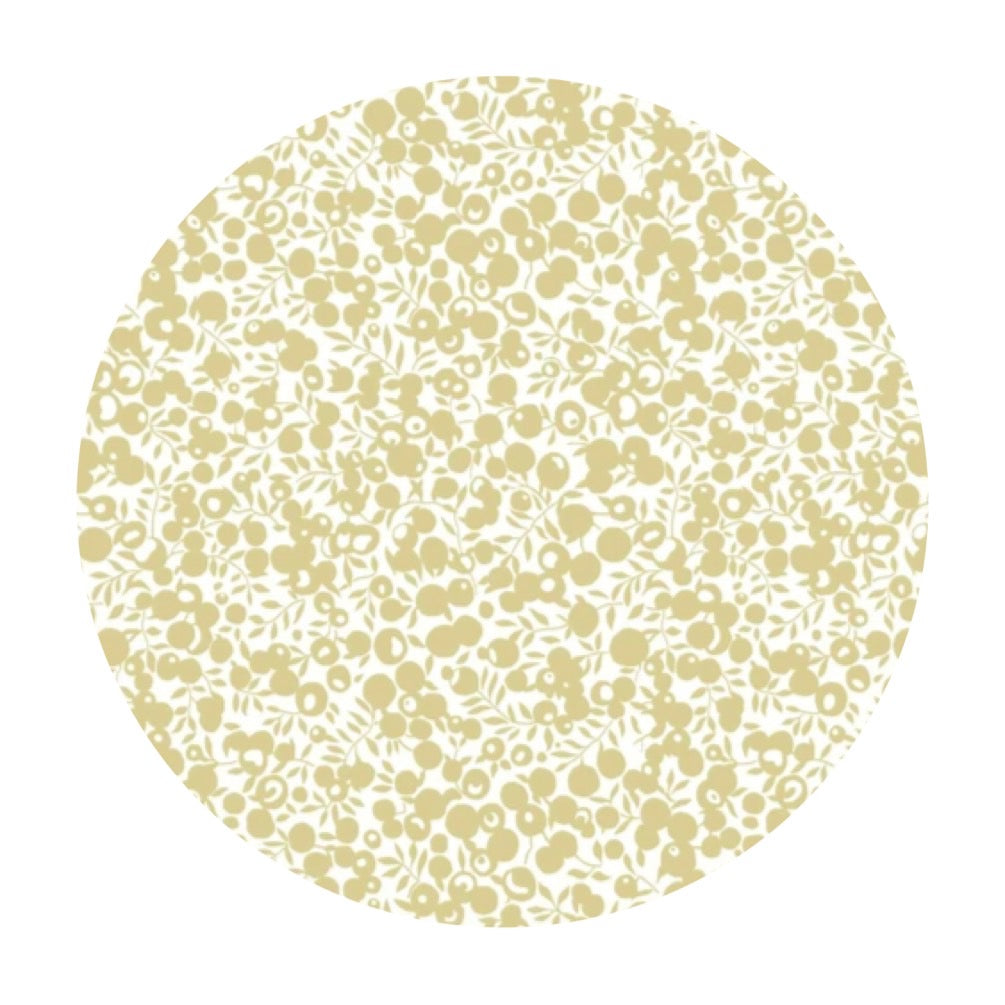 2 meters left! - Wiltshire Shadow in Gold Metallic - Merry & Bright Collection - Liberty Fabrics