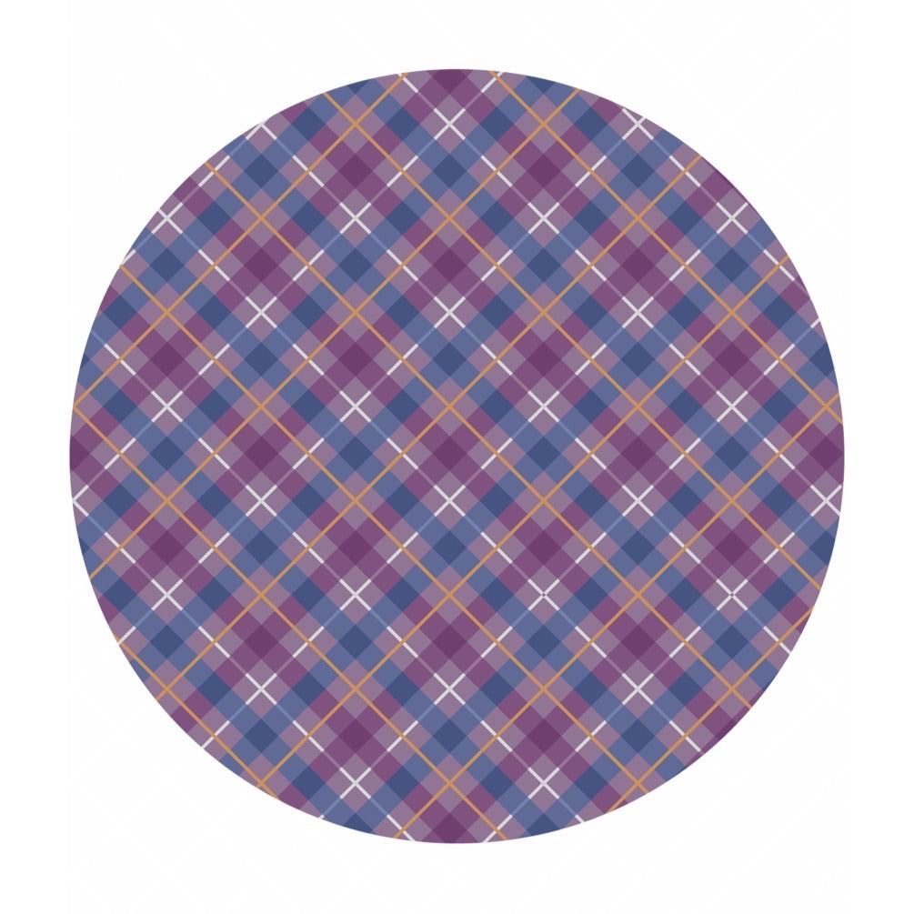 Purple Iona Check with Copper Metallic - Iona Collection - Lewis & Irene Fabrics