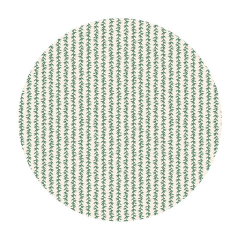 1.5 meters left! - Laurel Stripe Cotton in Cream - Strawberry Fields by Rifle Paper Co. - Cotton + Steel Fabrics