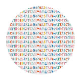 Alphabet Stripe - Animal Alphabet Collection - Paintbrush Studio Fabrics