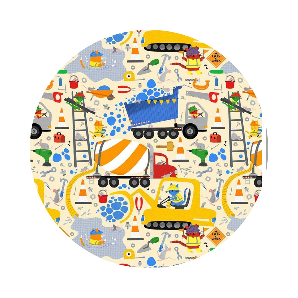 3 meters left! - Cats at Work - Cats at Work Collection - Dear Stella Fabrics