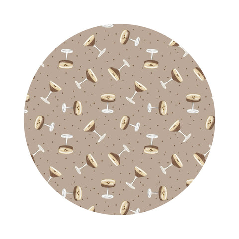 Espresso Martini Toss in Taupe - Tini Time Collection - Camelot Fabrics