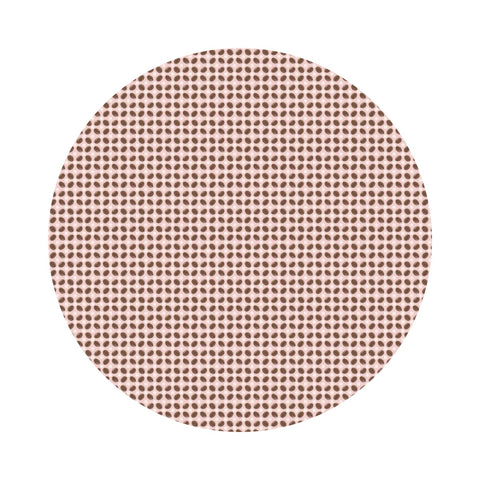 Coffee Bean Kisses in Light Pink - Tini Time Collection - Camelot Fabrics