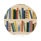 Book Club in Linen Unbleached Metallic Canvas - Curio by Rifle Paper Co. - Cotton + Steel Fabrics