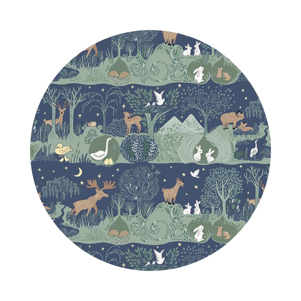 Forest Fable in Patriot - Forest Fable Collection - Dear Stella Fabrics