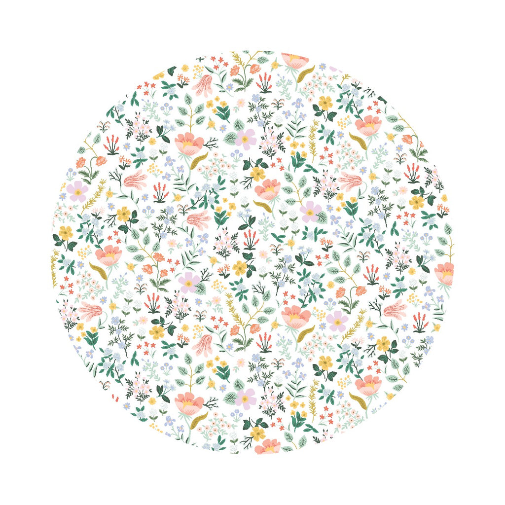 2 meters left! - Bramble Fields in White - Curio by Rifle Paper Co. - Cotton + Steel Fabrics