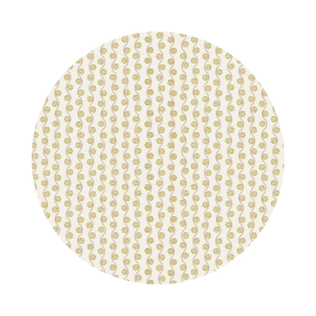 Thistle in Cream Metallic - Curio by Rifle Paper Co. - Cotton + Steel Fabrics