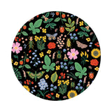 1.5 meters left! - Curio Floral in Black Metallic - Curio by Rifle Paper Co. - Cotton + Steel Fabrics