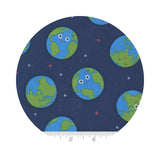 Earth on Blueberry - Rainbow Garden - Moda Fabrics