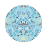 3.5 meters left! - Lighthouse on Light Blue - Puffin Rock Collection - Lewis & Irene Fabrics