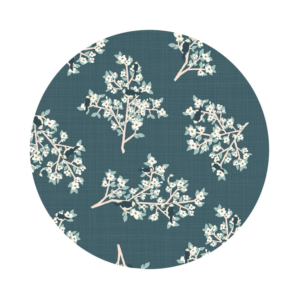 4.5 meters left! - Branches in Dark Teal - From Far and Wide Collection - Kate & Birdie Paper Co.