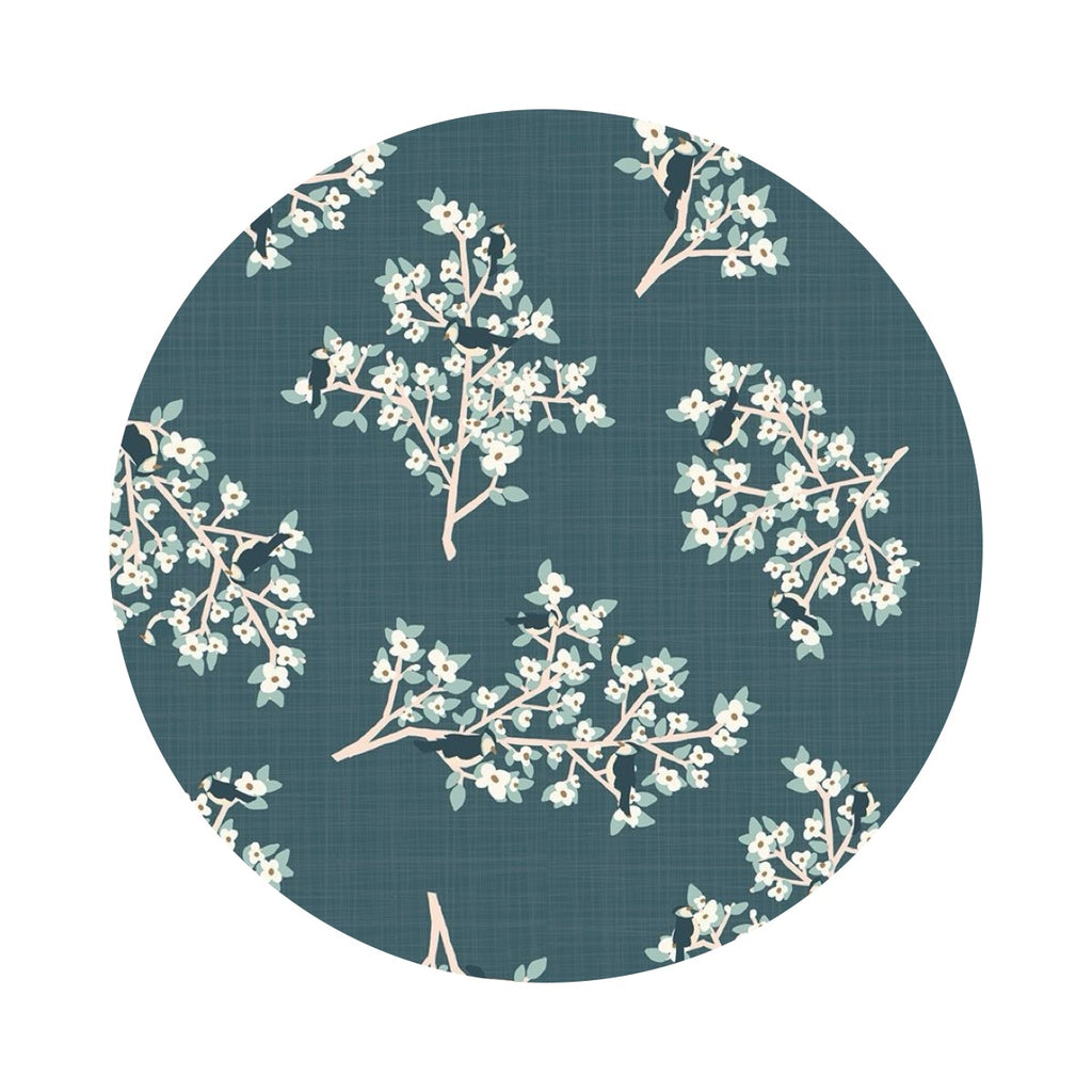 Branches in Dark Teal - From Far and Wide Collection - Kate & Birdie Paper Co.
