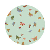 Butterfly House in Mint Metallic Cotton - English Rose Collection by Rifle Paper Co. - Cotton + Steel Fabrics