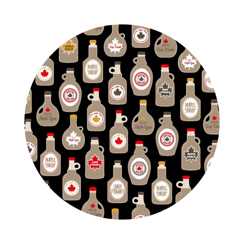 Maple Syrup on Black - Proudly Canadian Collection - Red Pine Designs for JN Harper