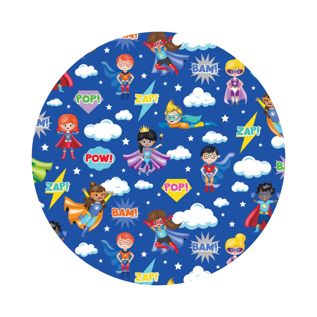 Super Heroes in Royal - My Heroes Collection - Kanvas Studio - Benartex (Copy)