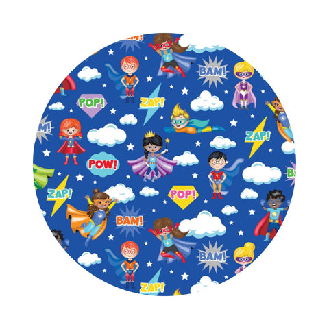 Super Heroes in Royal - My Heroes Collection - Kanvas Studio - Benartex (Copy)