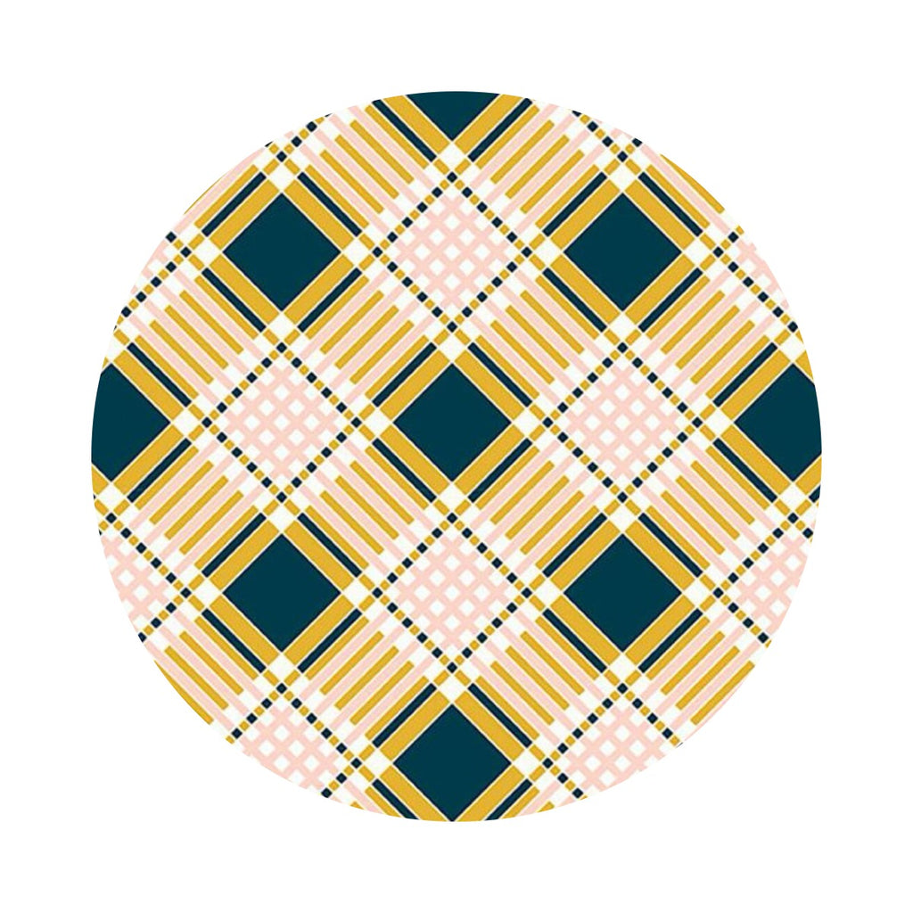 Plaid in Goldenrod - Strawberries & Friends Collection - Kimberly Kight for Ruby Star Society