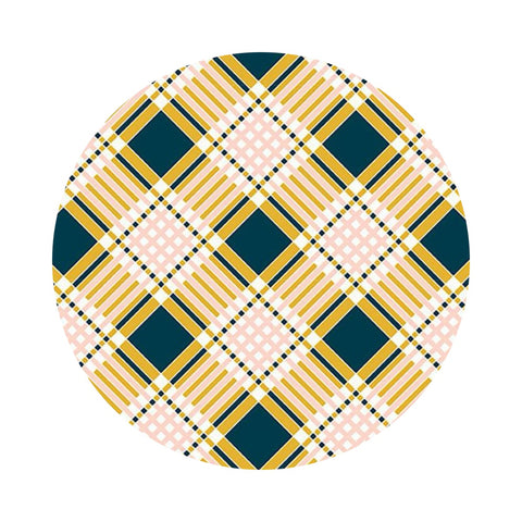 Plaid in Goldenrod - Strawberries & Friends Collection - Kimberly Kight for Ruby Star Society