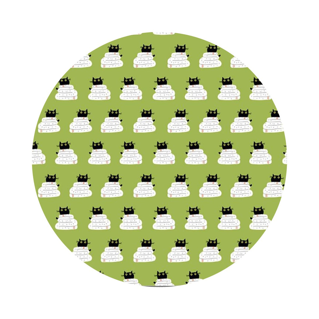 Wrap in Grass - Cats in the Laundry Collection - Dear Stella Fabrics
