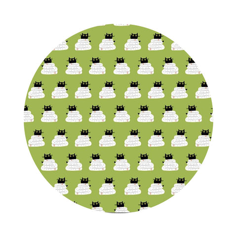 Wrap in Grass - Cats in the Laundry Collection - Dear Stella Fabrics