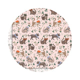 French Cats in Blush - Ma Belle Collection - Dear Stella Fabrics