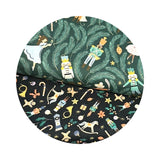 3.5 meters left! - Holiday Toss in Phantom - Nutcracker Collection - Dear Stella Fabrics